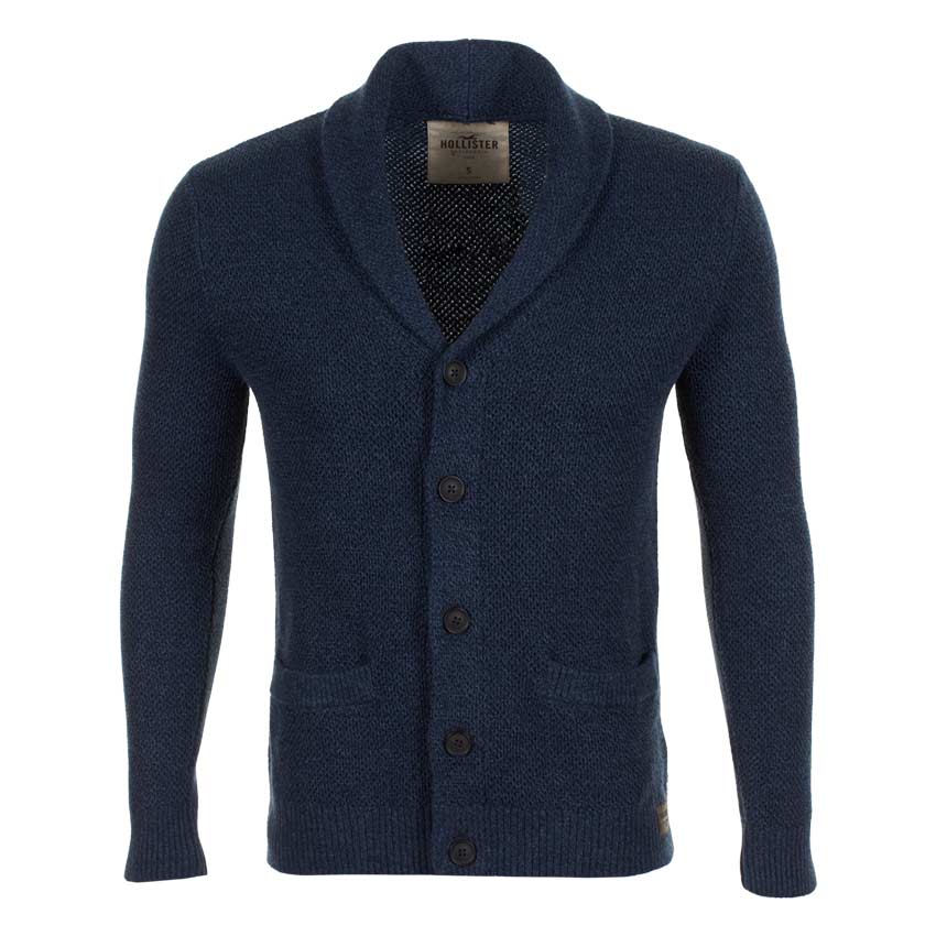 Hollister dark blue sweater after post production