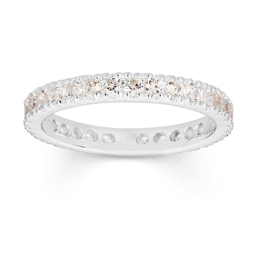 Jewellery ring with diamonds after post production